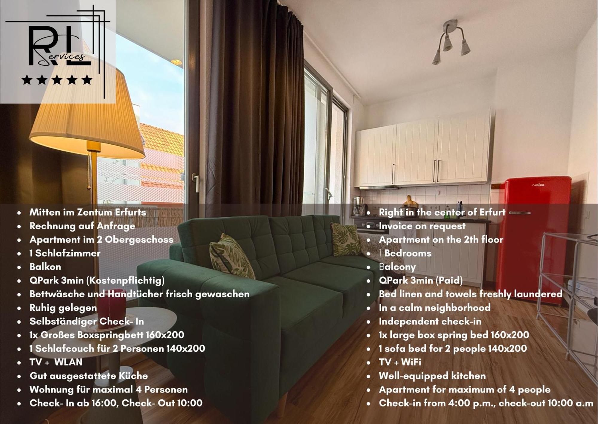 Balkon, Zentral, Modern, Erfurt City المظهر الخارجي الصورة